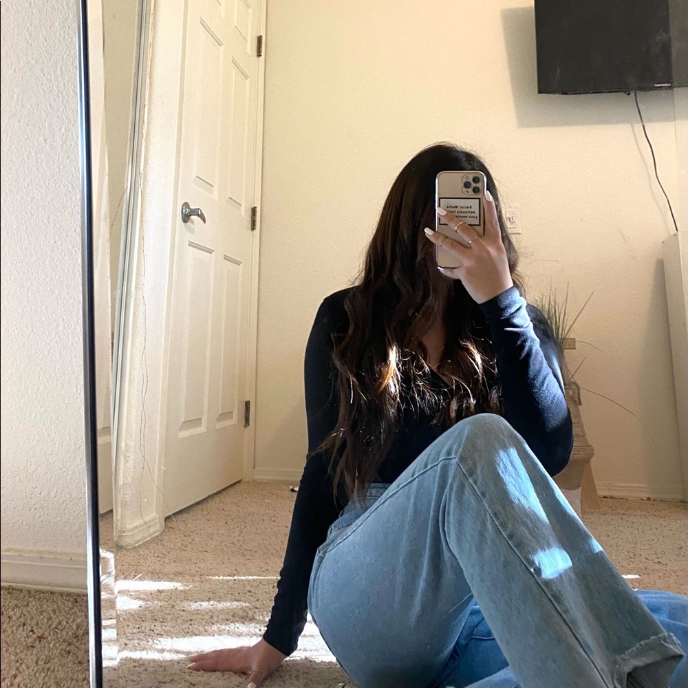 light denim jeans